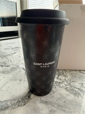 ✨SALE✨ NIB ~ AUTH SAINT LAURENT Ceramic Travel Mug